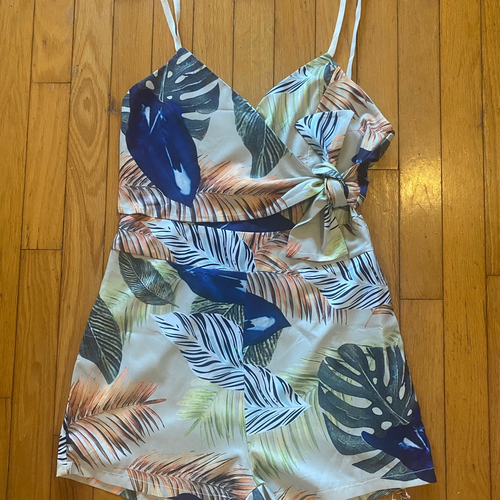 Tropical Print Kids One Piece